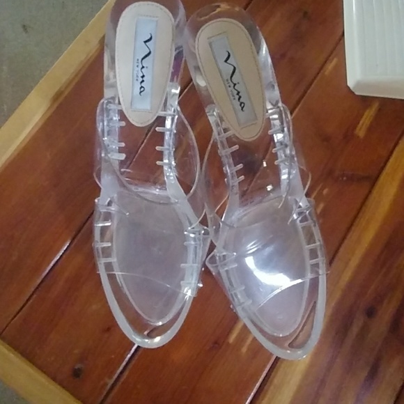 nina clear shoes